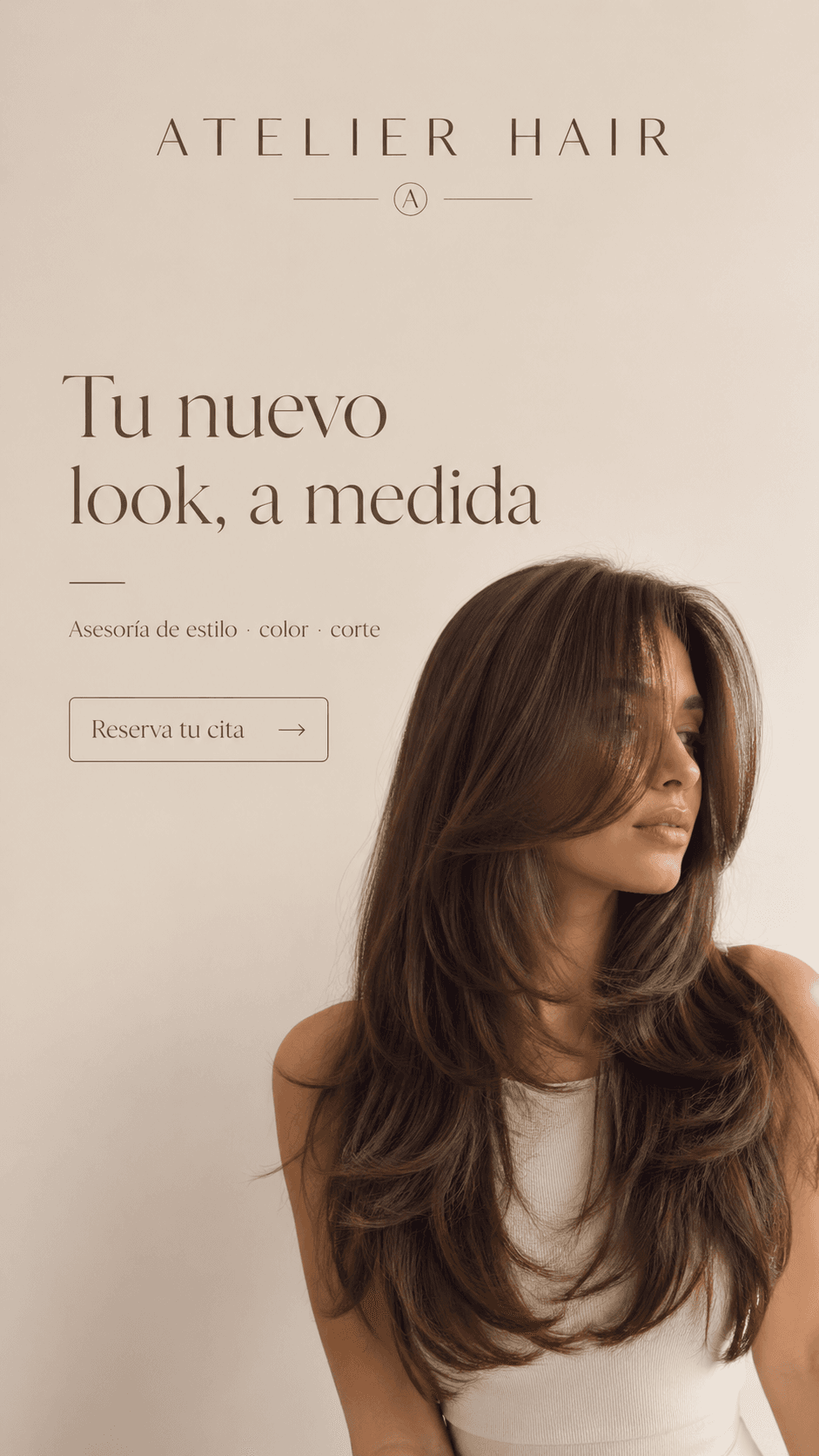 "Asesoría de estilo + color + corte. Todo en una sola visita."